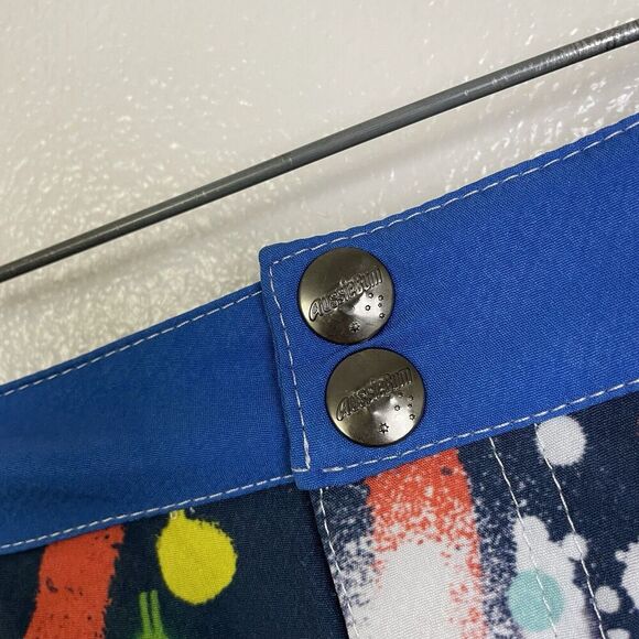 Aussiebum Boardshorts Blue Multicolor Colorful Splatter Beach Swim Mens Medium - Picture 4 of 10